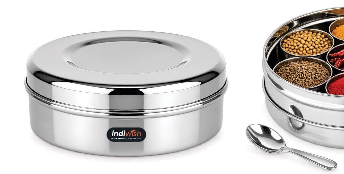Indiwish Masala Dabba stainless steel masala dabba