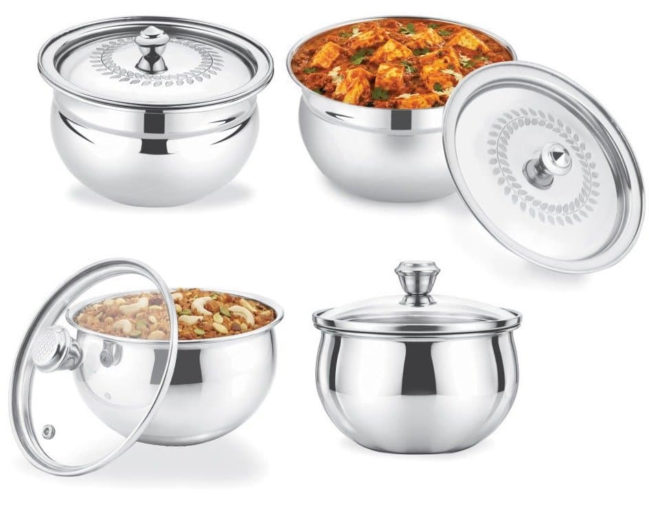 Indiwish Classic Handi stainless steel cookware