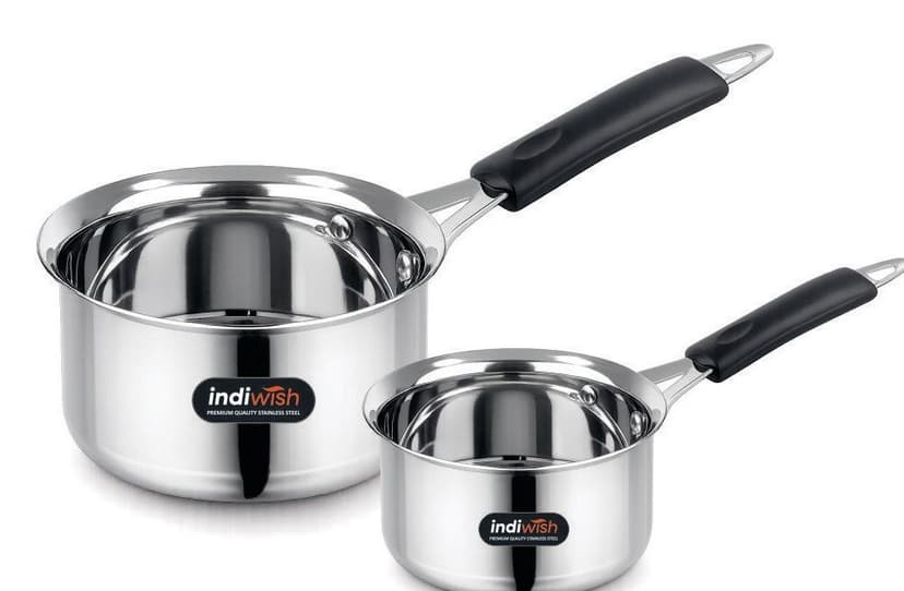 Indiwish Plain Saucepan stainless steel cookware