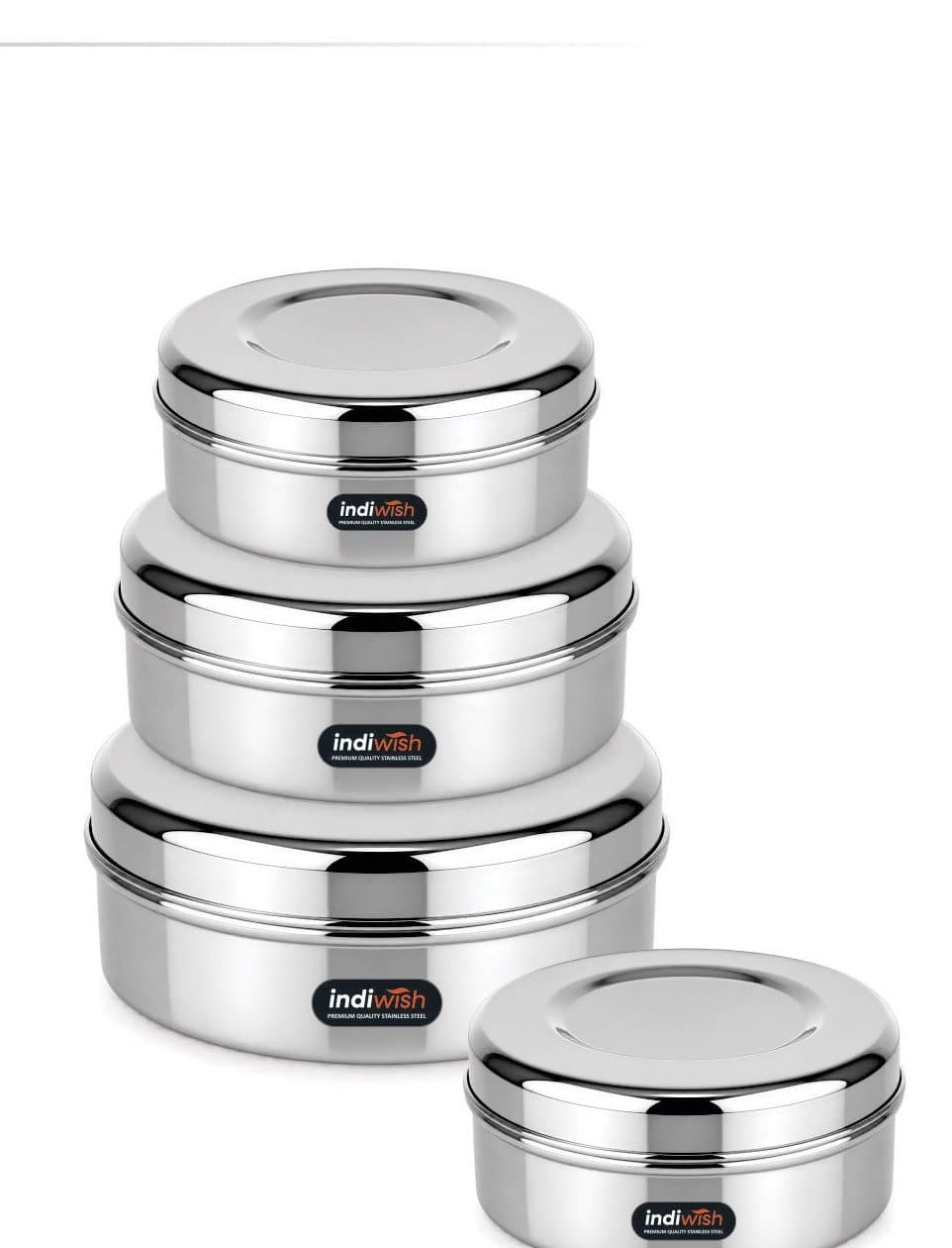 Indiwish Royal Puri Dabba stainless steel storage containers