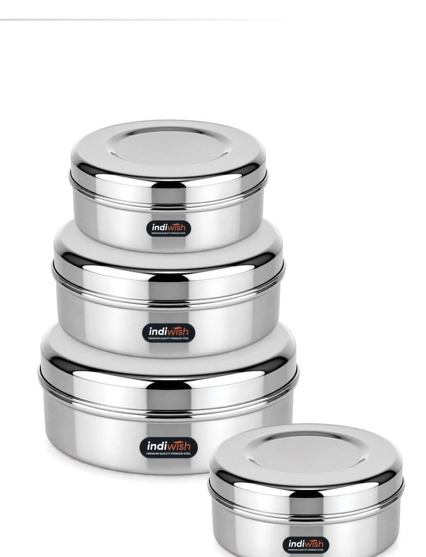 Indiwish Royal Puri Dabba stainless steel storage containers
