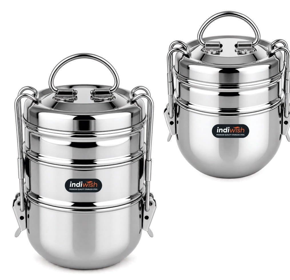 Indiwish Clip Tiffin Sada stainless steel tiffins